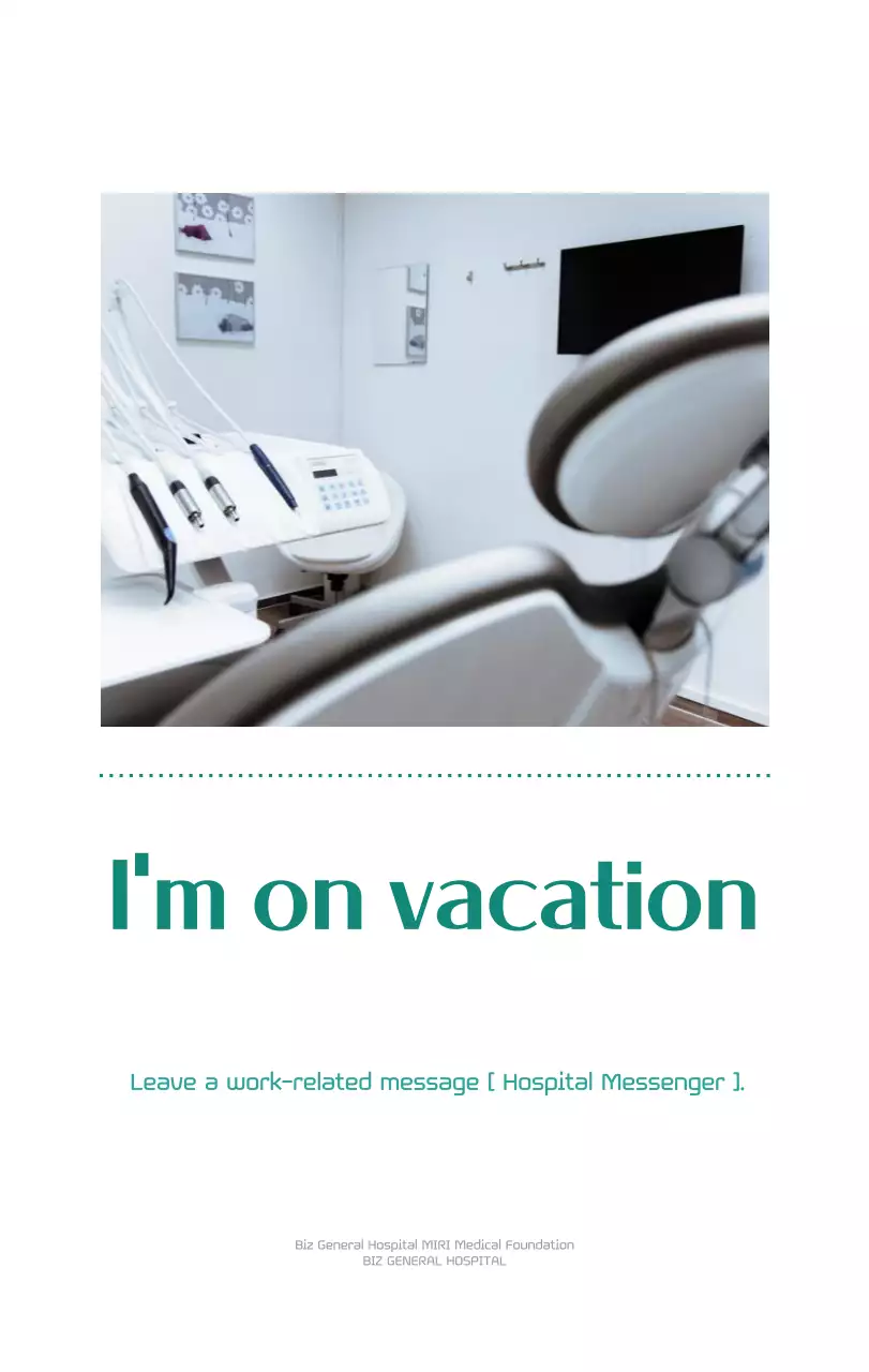 Kalender rumah sakit dengan konsep yang bersih dan penuh warna