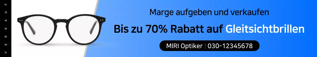 Rabatt auf moderne blaue Brillen