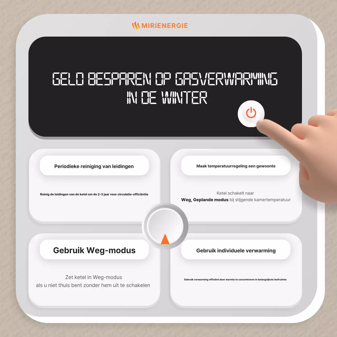 Beige Eenvoudige Energiebesparingsgids