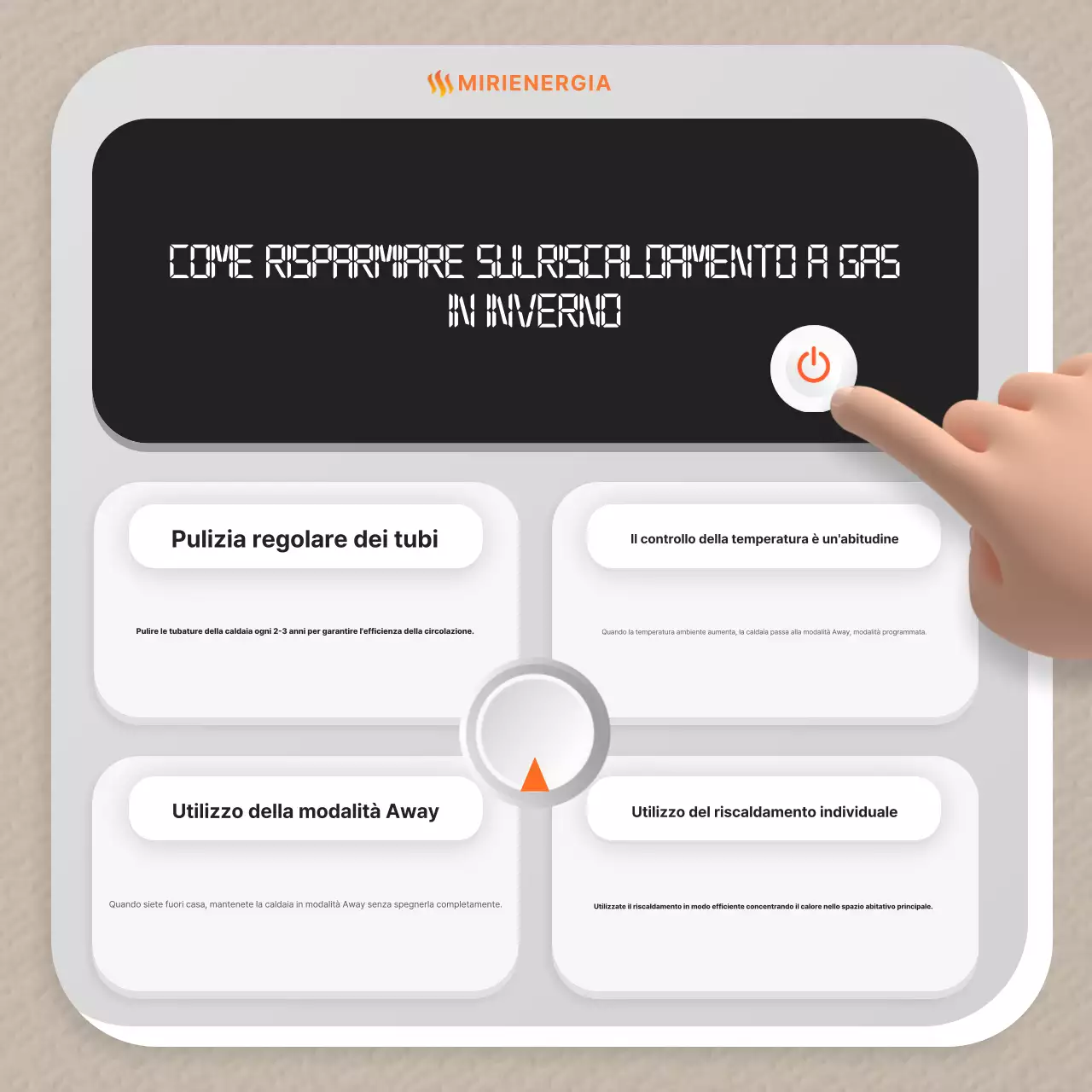 Guida semplice al risparmio energetico Beige