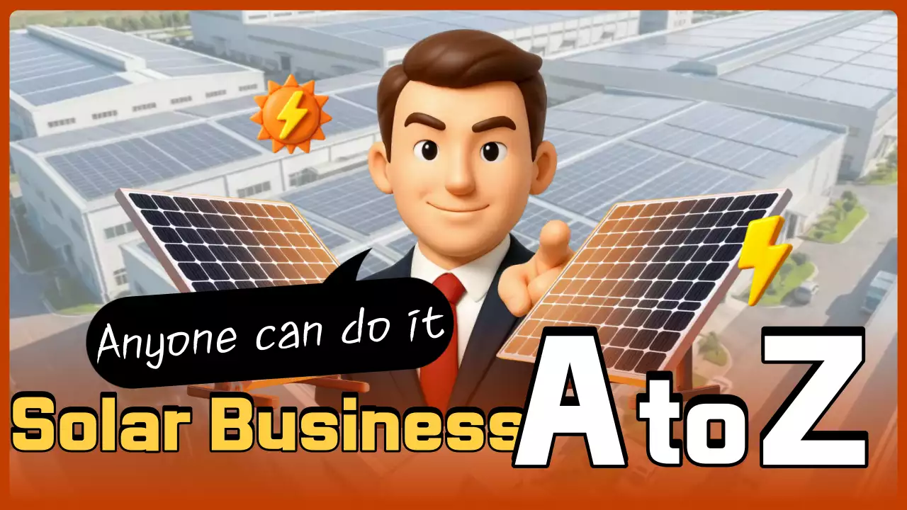 Orange Simple Solar Power Business Advertisement