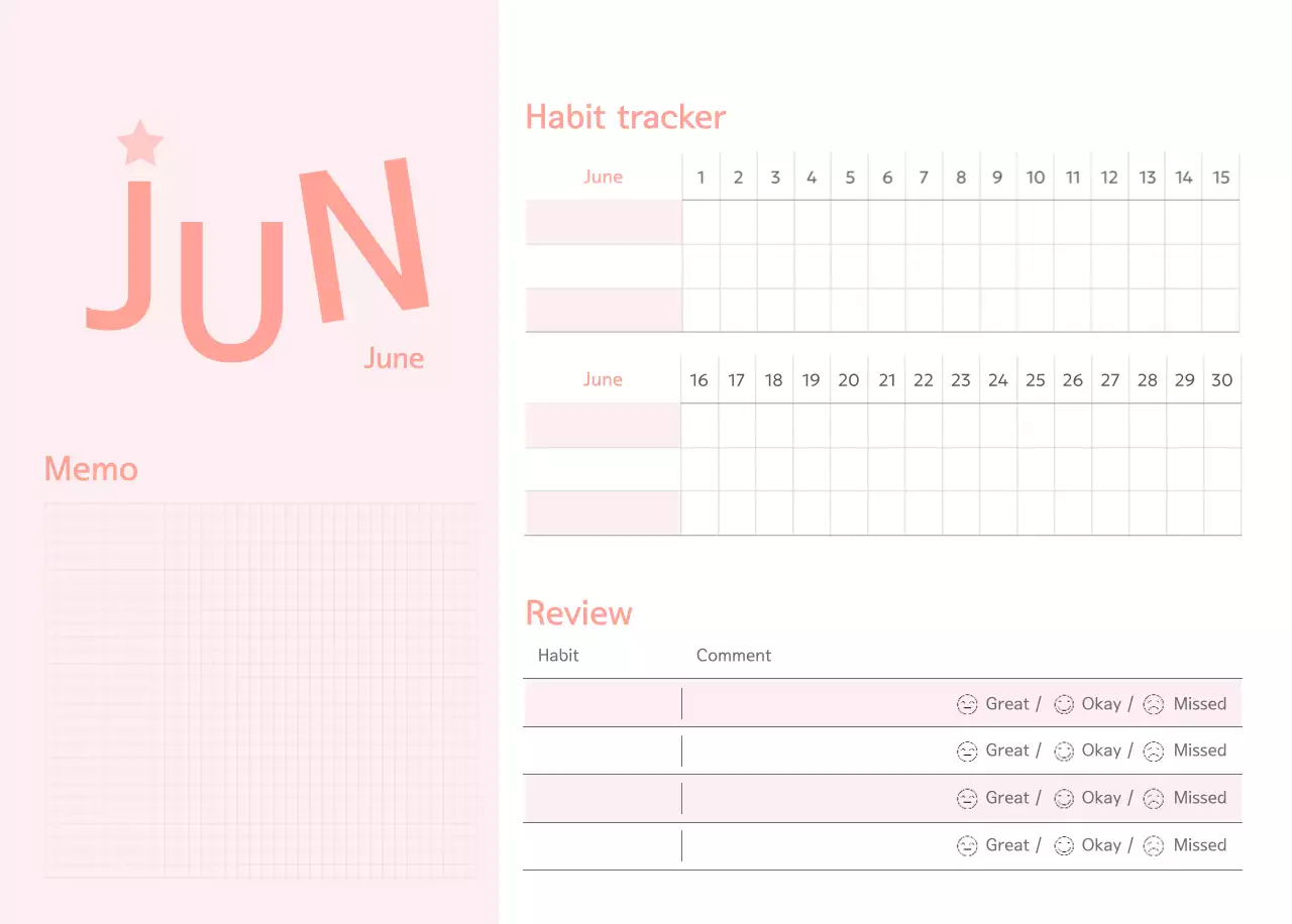 Kalender Hijau Sederhana