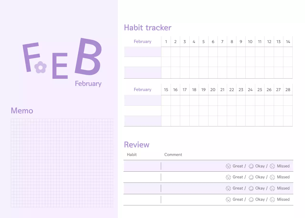 Kalender Hijau Sederhana