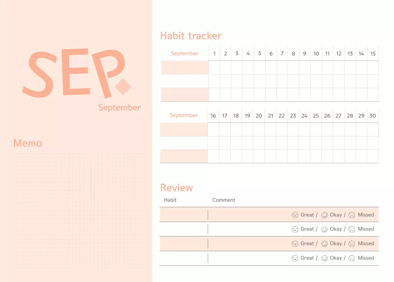 Kalender Hijau Sederhana