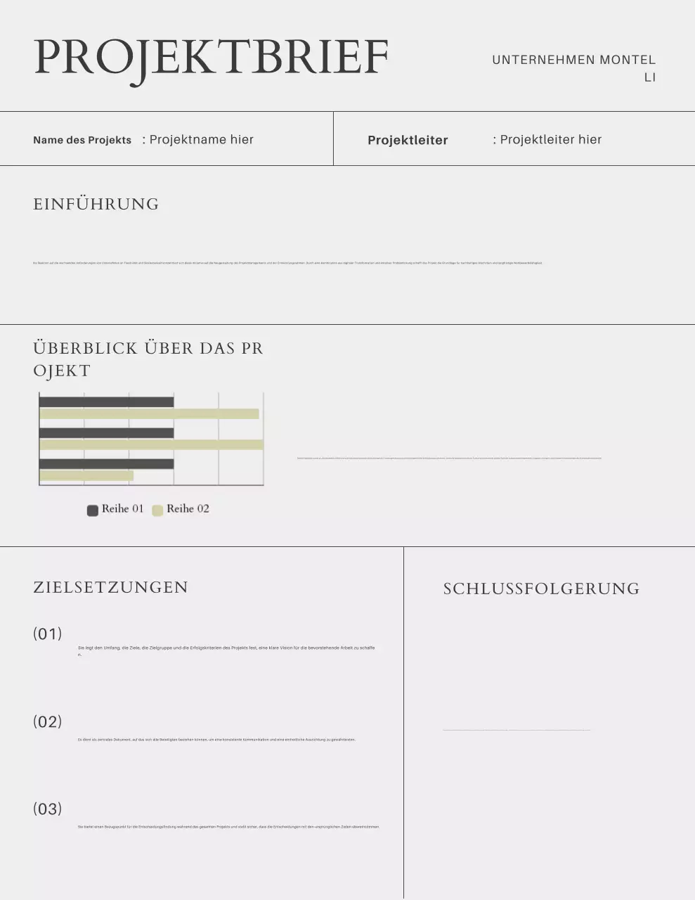 Kurzbericht zum Projekt „Schwarz-Grau Minimalist“