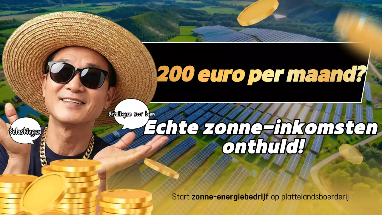 Groene, moderne zonne-energiebedrijfspromotie
