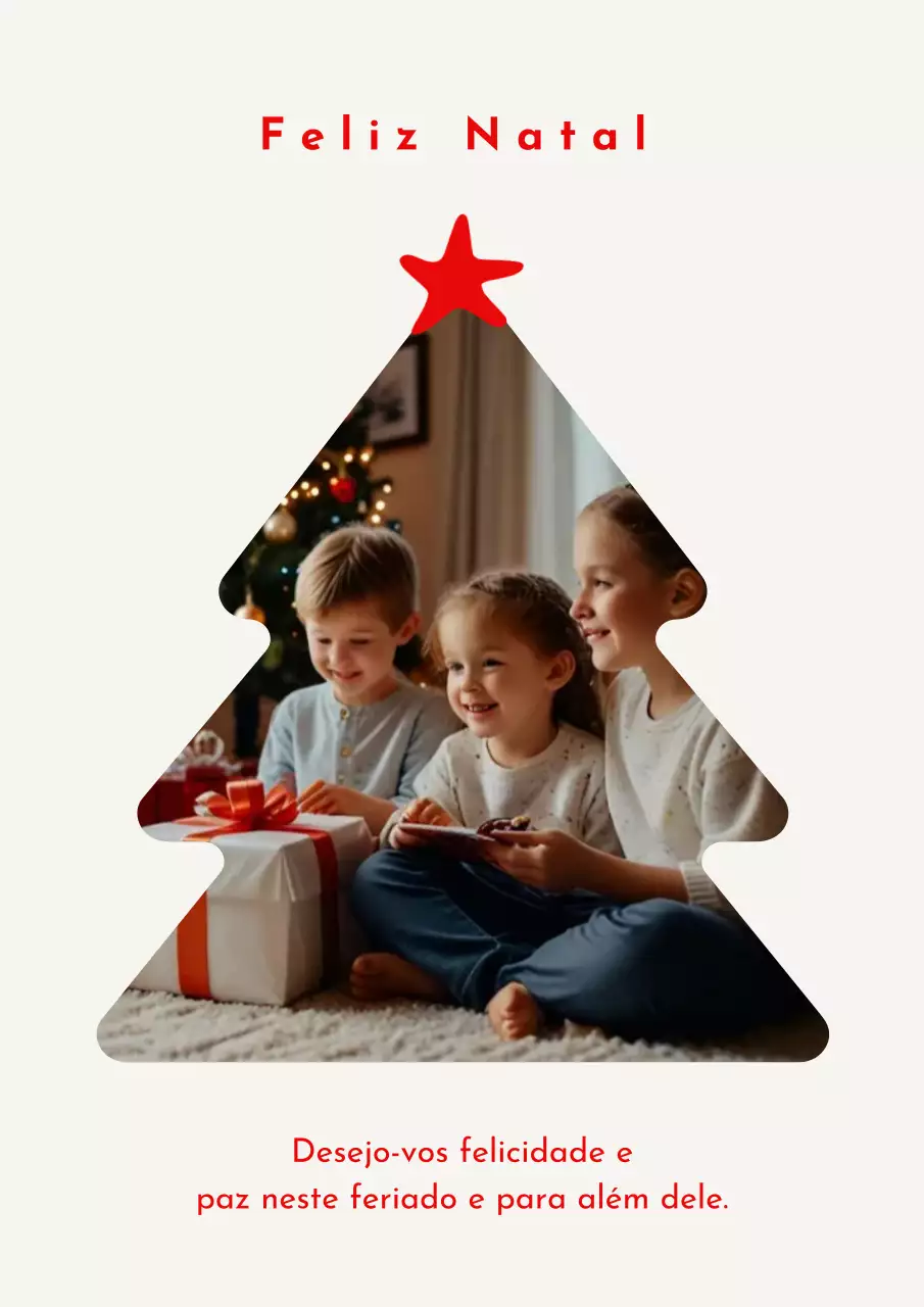 Pôster para web de cartão de felicitações clássico vermelho de Natal