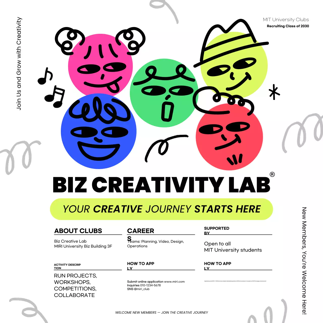 Pengumuman Promosi Rekrutmen Pop Warna Merah Muda Cerah