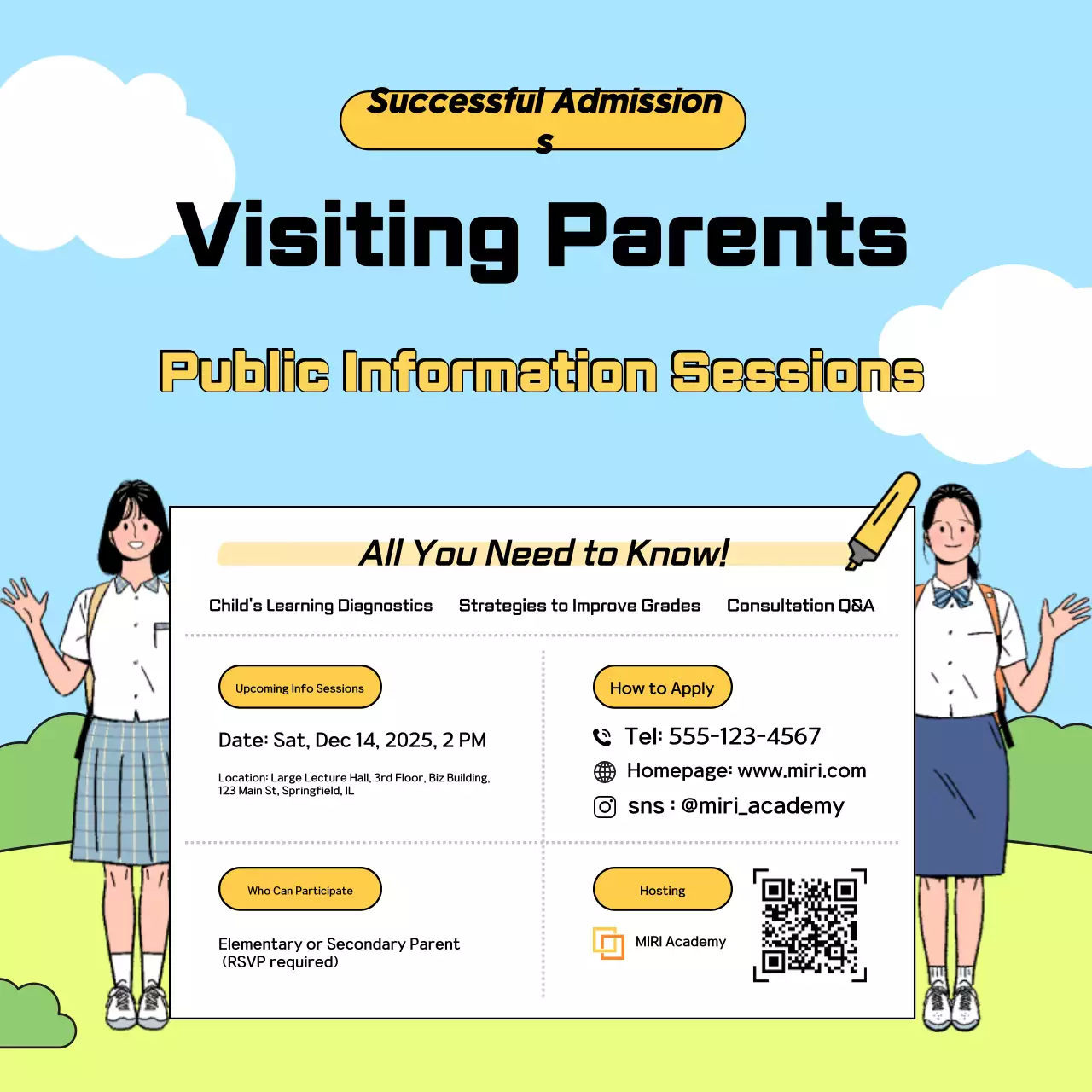 Sky Blue Cute Briefing Session Guide