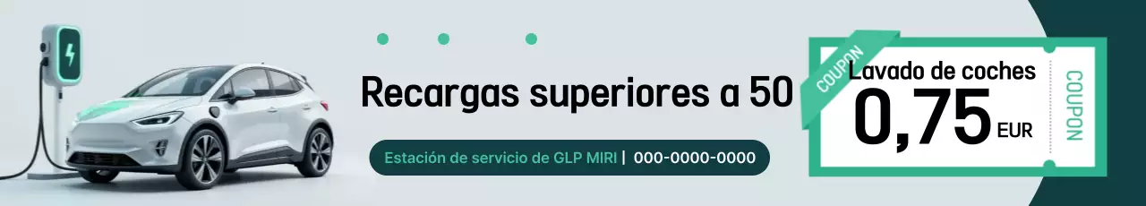 Promoción de estación de carga moderna Mint