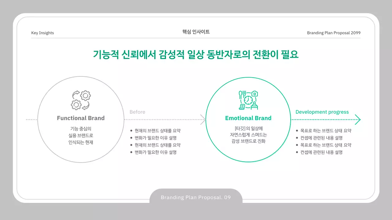 회색 깔끔 제안서 설명