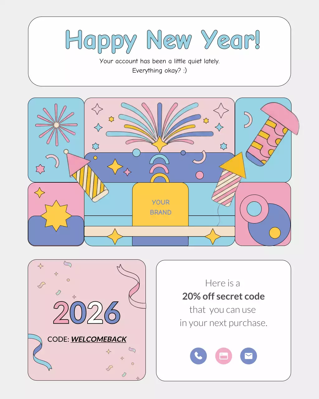 Colorful Modern Welcome Promotion