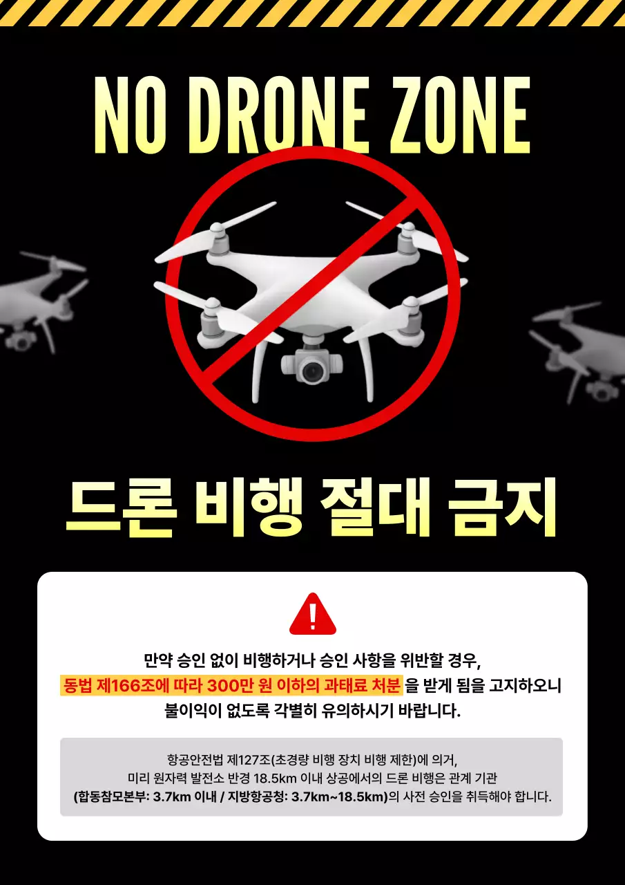 검정 기본 드론 위험