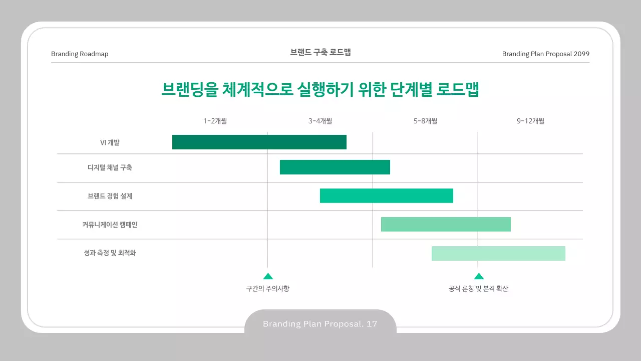 회색 깔끔 제안서 설명