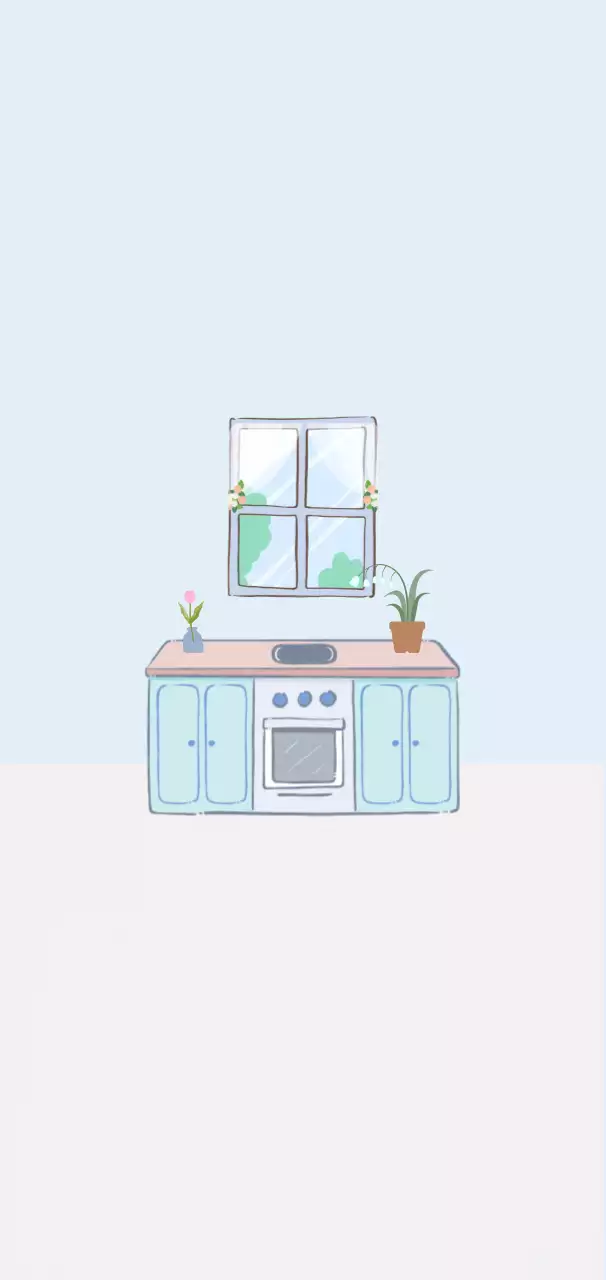 하늘색 심플 인테리어 디자인