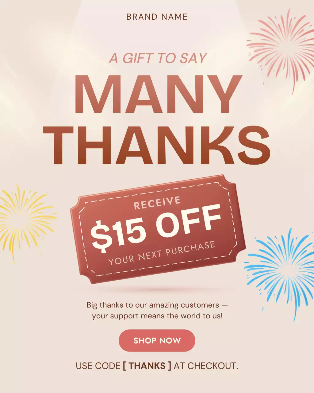 Beige Modern Sale Advertisement Instagram Post