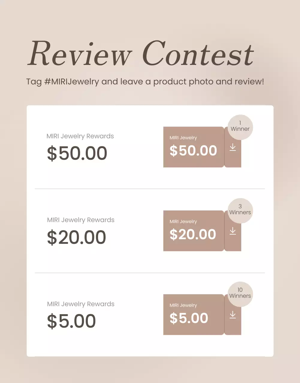 promoção de brindes modernos bege