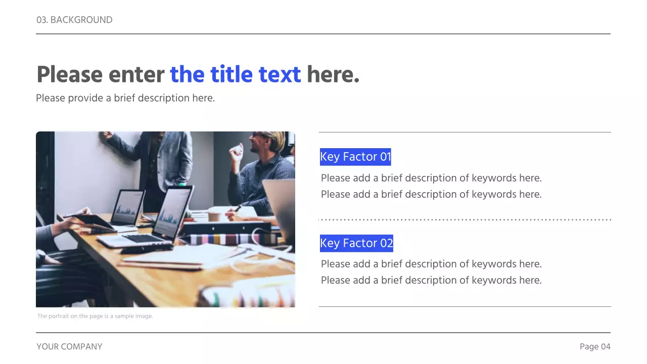 블루 미니멀 비즈니스 플랜 보고서 프레젠테이션