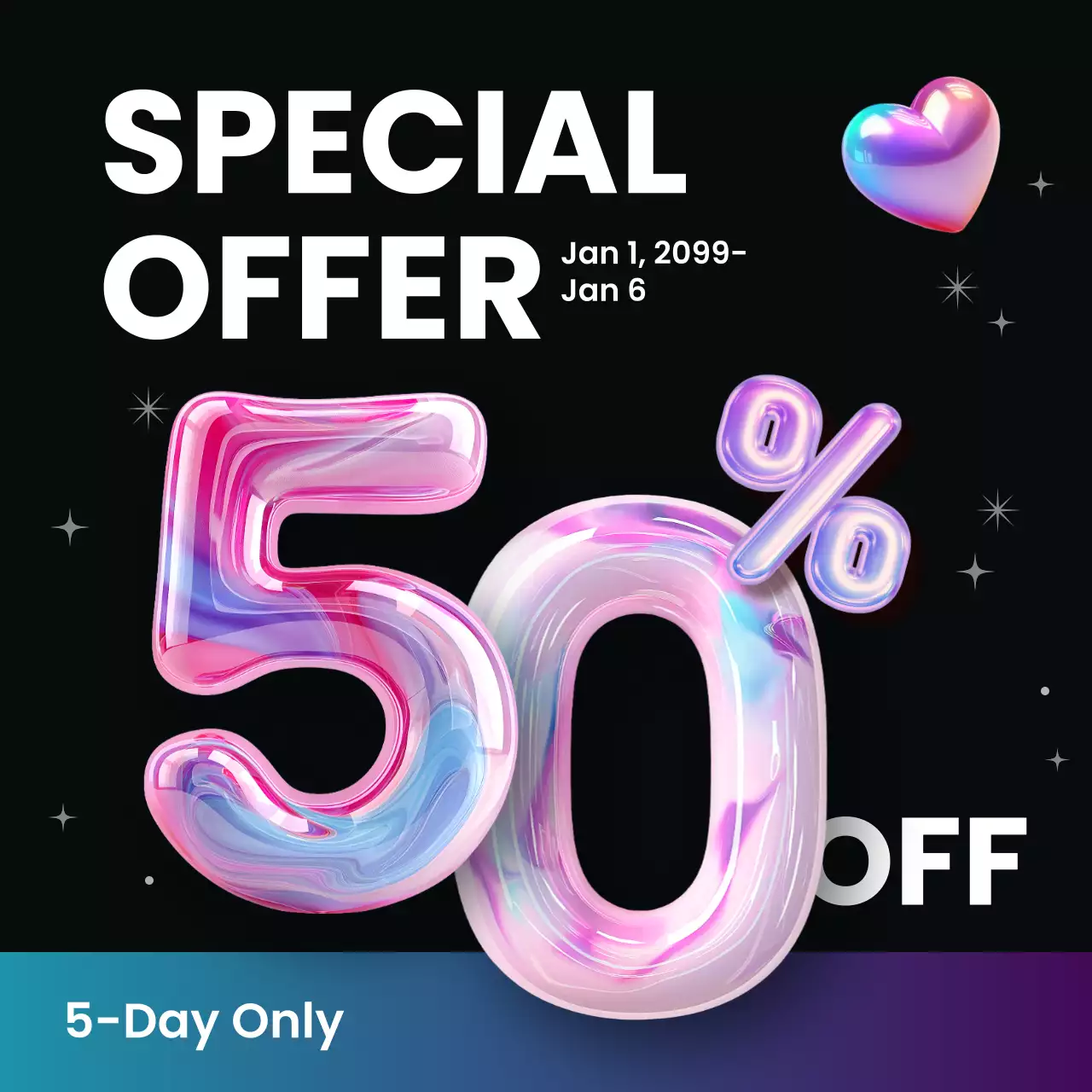 rainbow trendy sale promotion