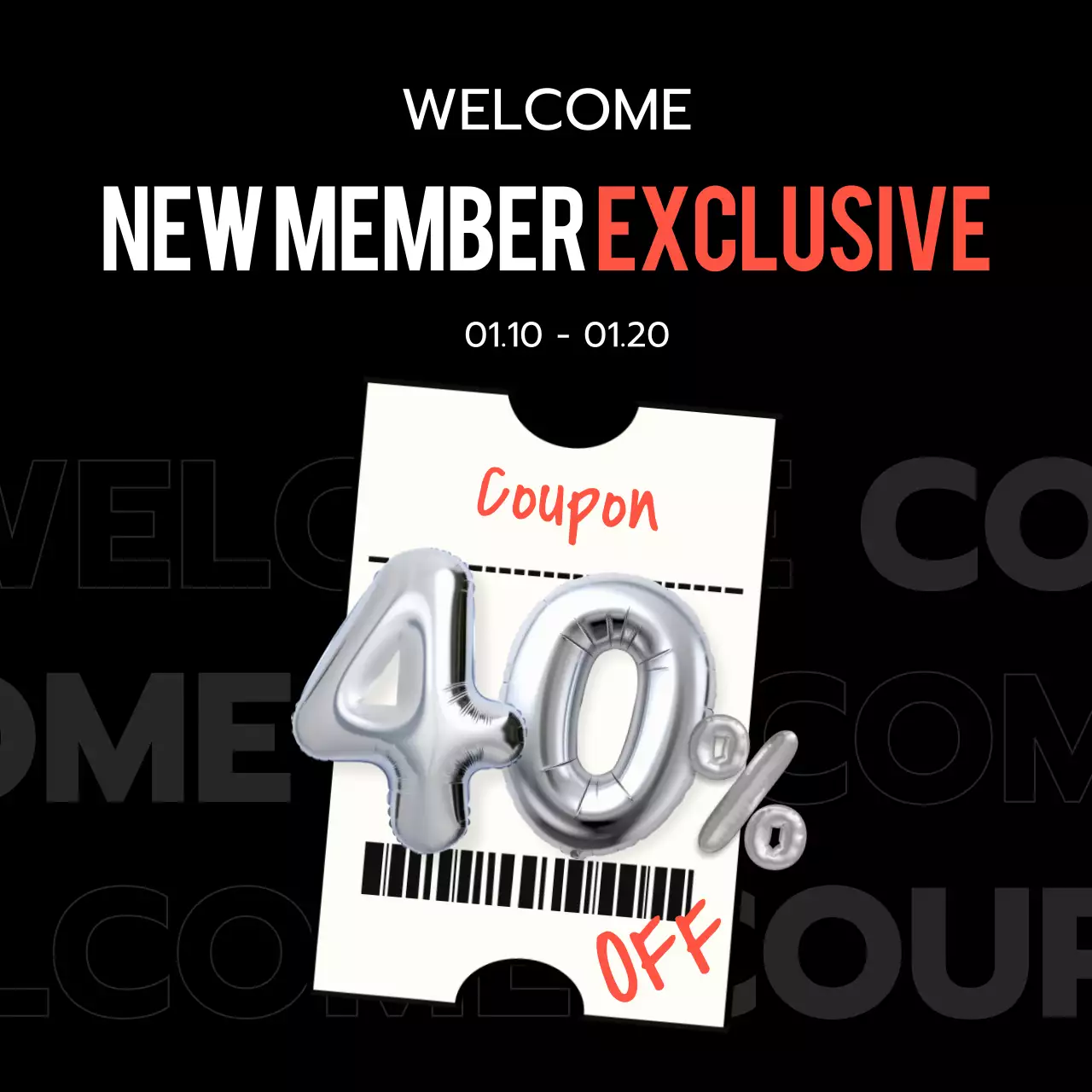 silver modern sale promotion