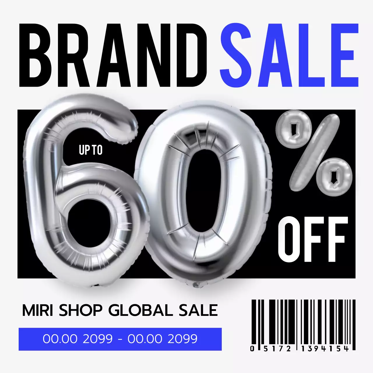 silver modern sale promotion