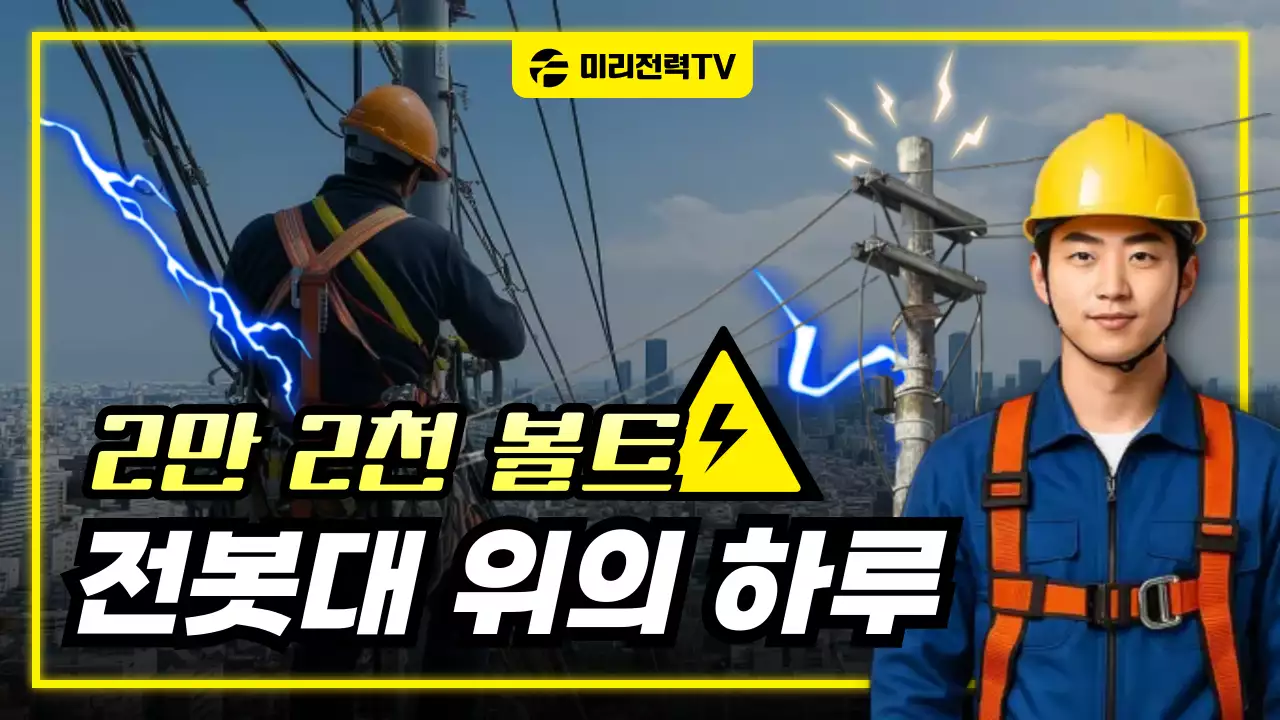 노랑 모던 전기 안전 교육