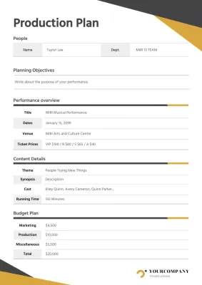 dokumen rencana produksi modern abu-abu
