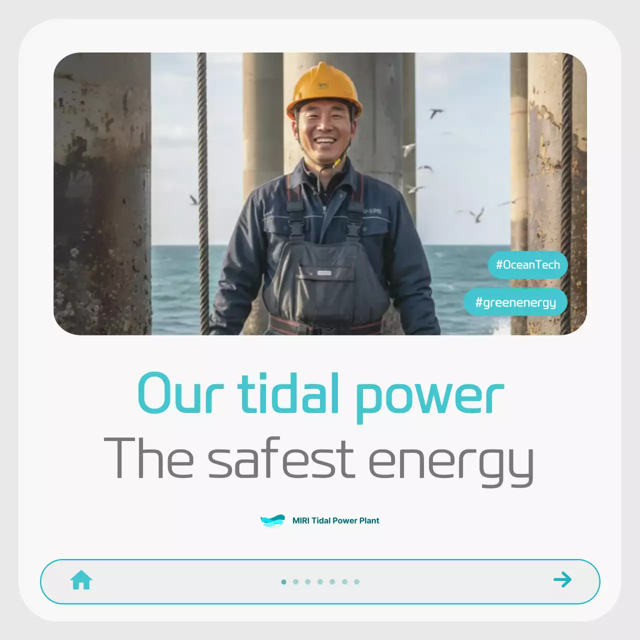 Anúncio de Tecnologia Marinha Moderna Azul Celeste