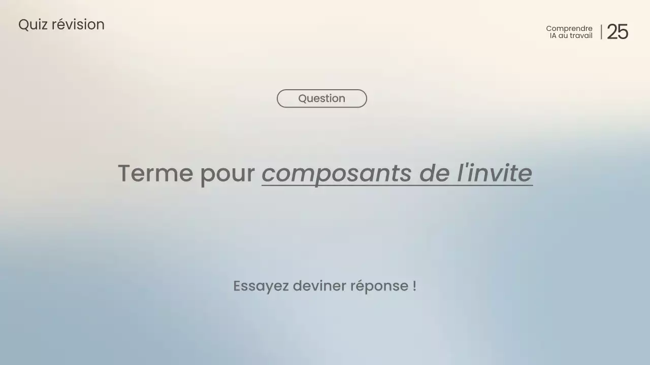 Conférence sur l'IA moderne blanche