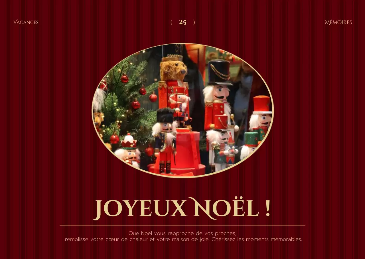 Noël vintage rouge