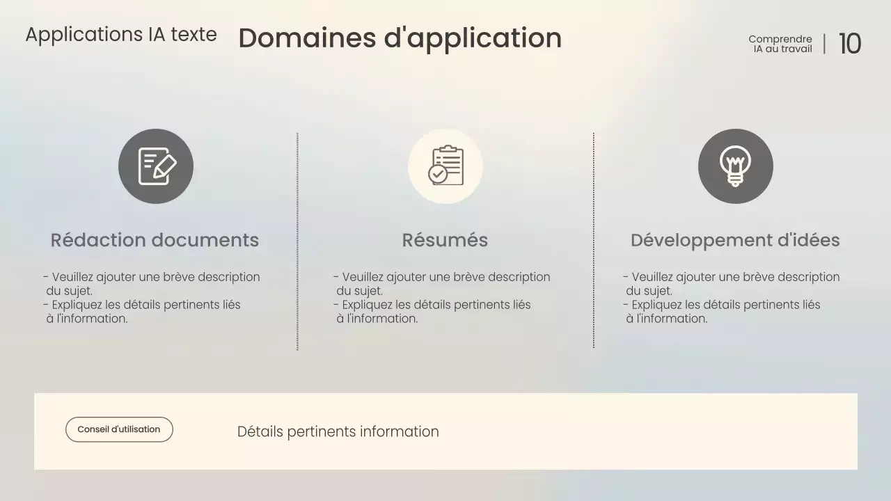 Conférence sur l'IA moderne blanche