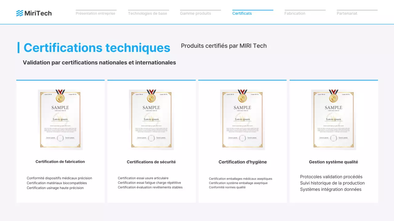 Publicité pour un dispositif médical moderne bleu