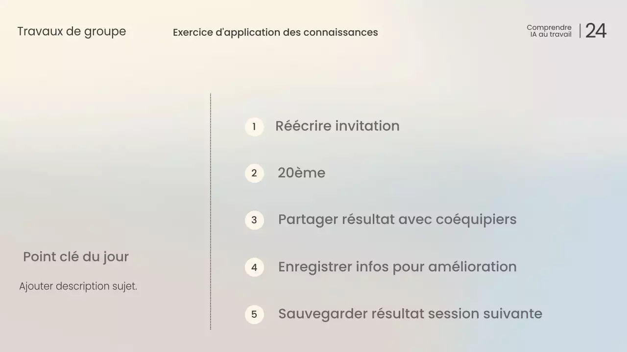 Conférence sur l'IA moderne blanche