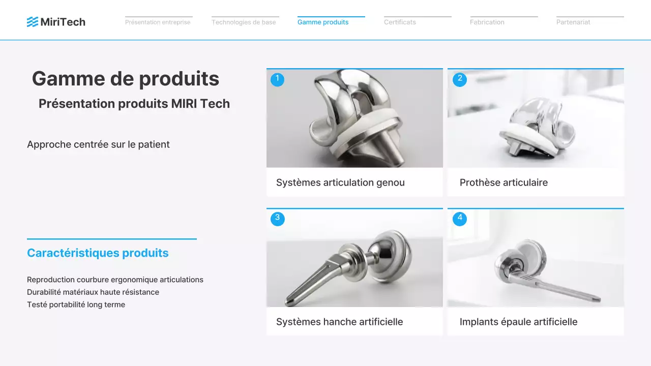 Publicité pour un dispositif médical moderne bleu