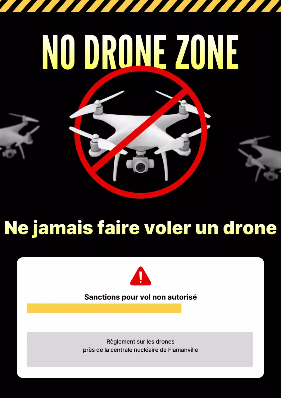 Risque de drone de base noir