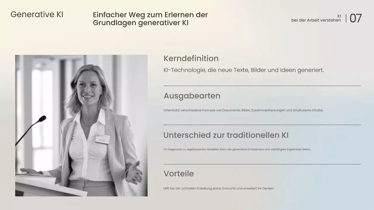 Vorlesung „Weiße moderne KI“