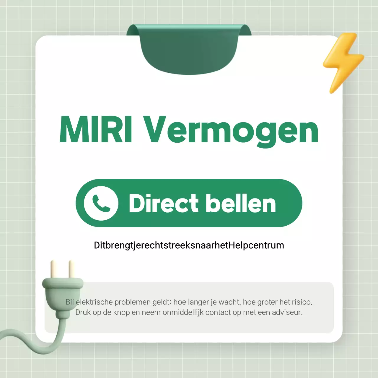 Groene, eenvoudige elektrische handleiding