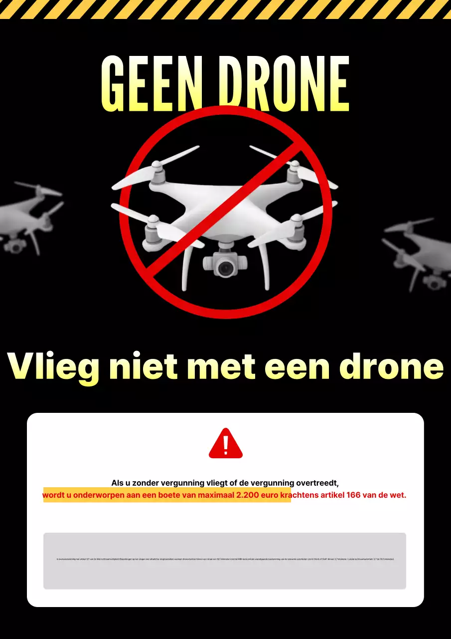 Zwarte basisdrone risico's