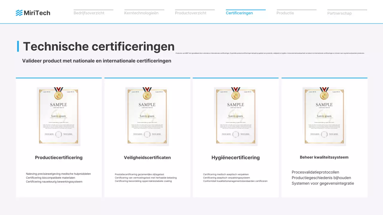 Blauwe advertentie voor een modern medisch apparaat