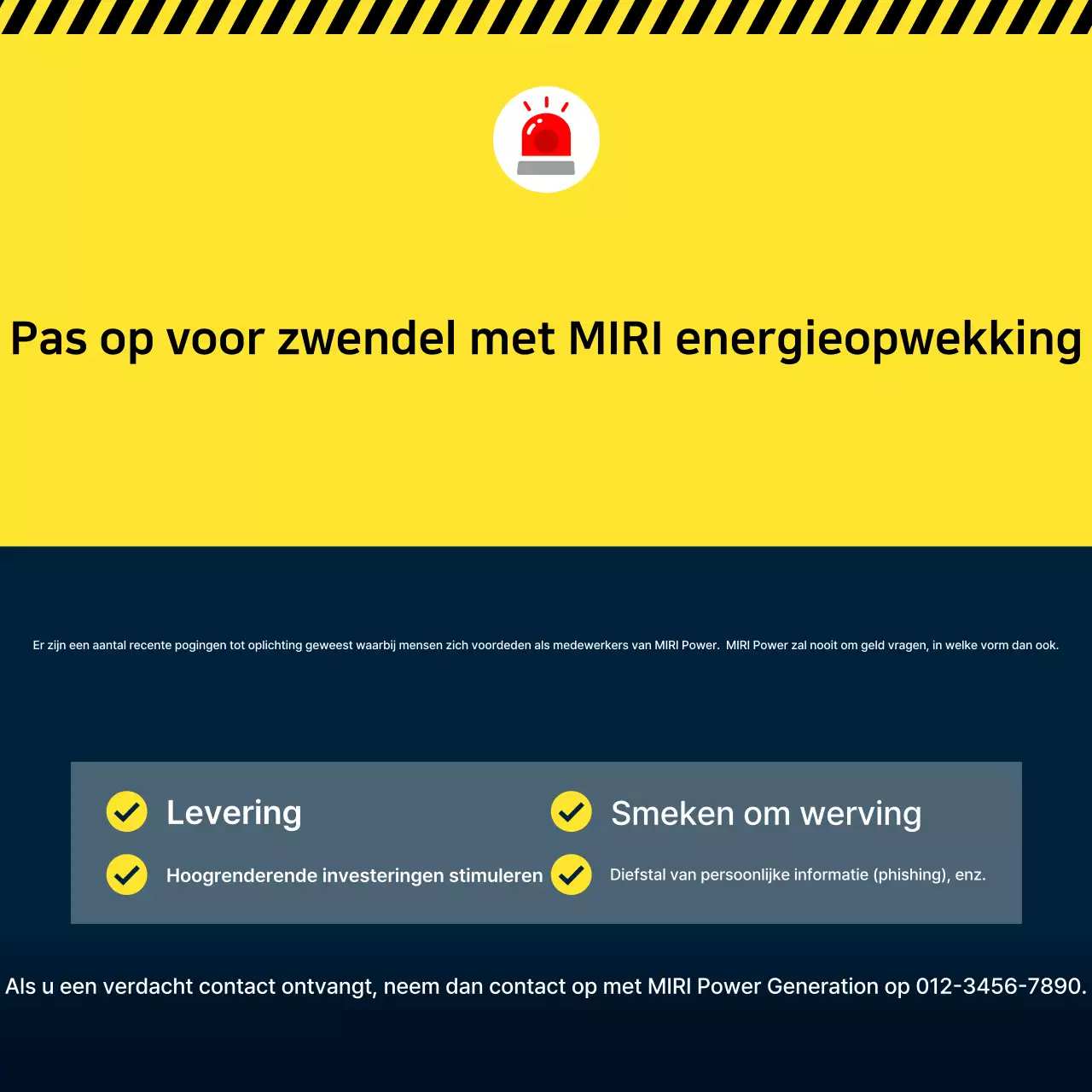 Gele eenvoudige veiligheidscampagnegids