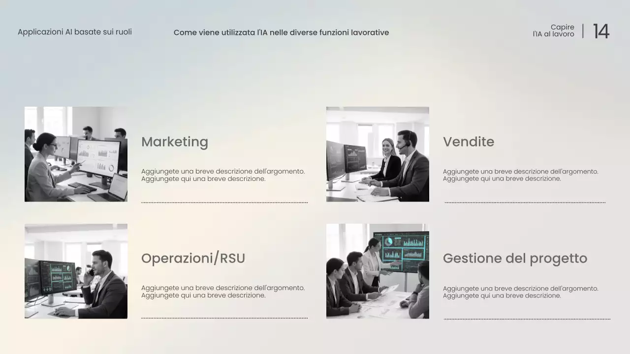 Conferenza sull'intelligenza artificiale moderna bianca
