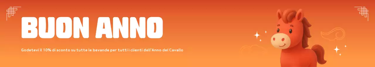 Evento di Capodanno semplice arancione