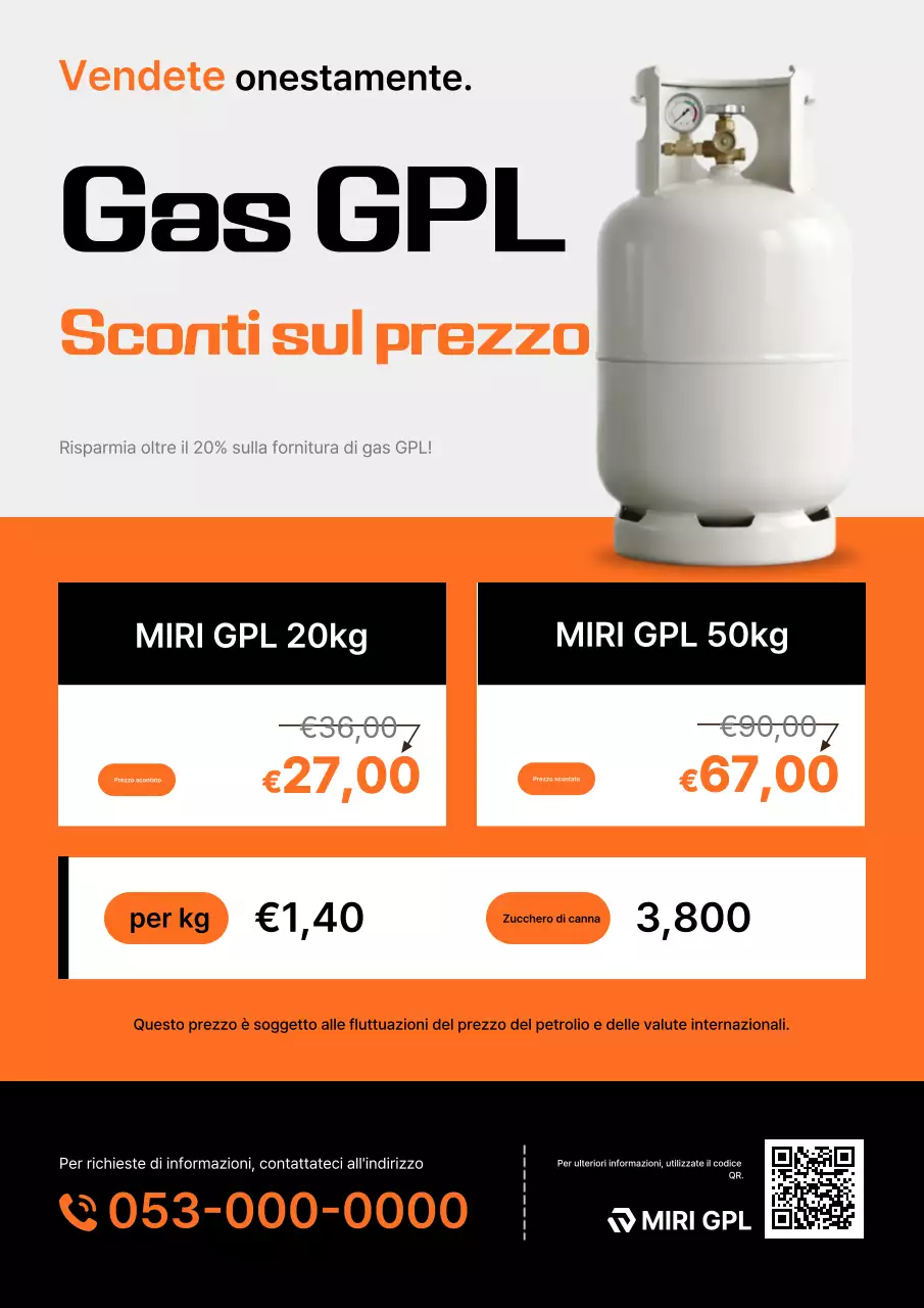 Evento Sconto Energia Moderna Arancione