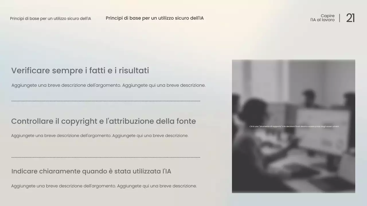 Conferenza sull'intelligenza artificiale moderna bianca