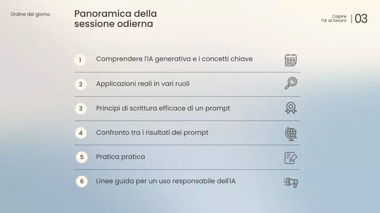 Conferenza sull'intelligenza artificiale moderna bianca