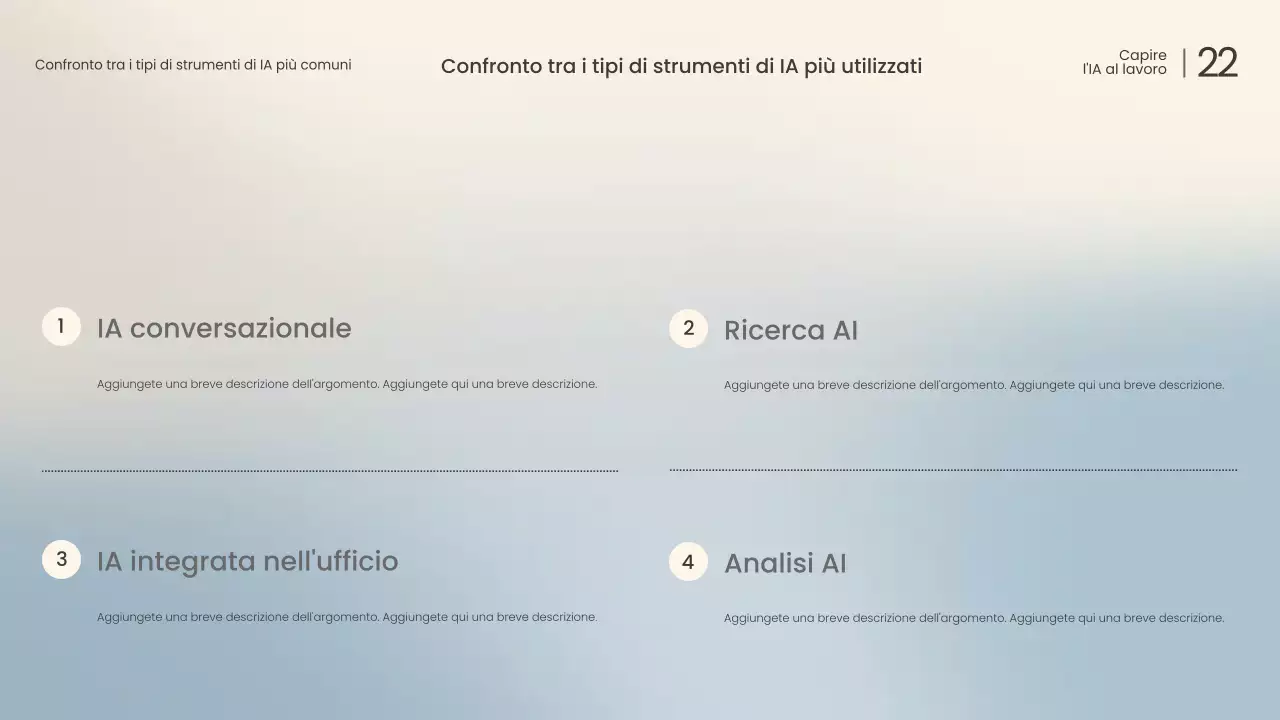 Conferenza sull'intelligenza artificiale moderna bianca