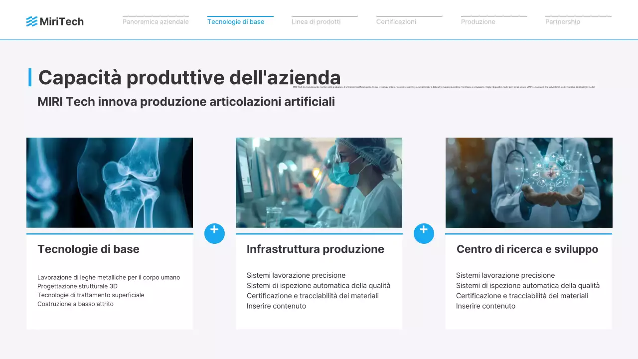 Pubblicità del dispositivo medico moderno blu