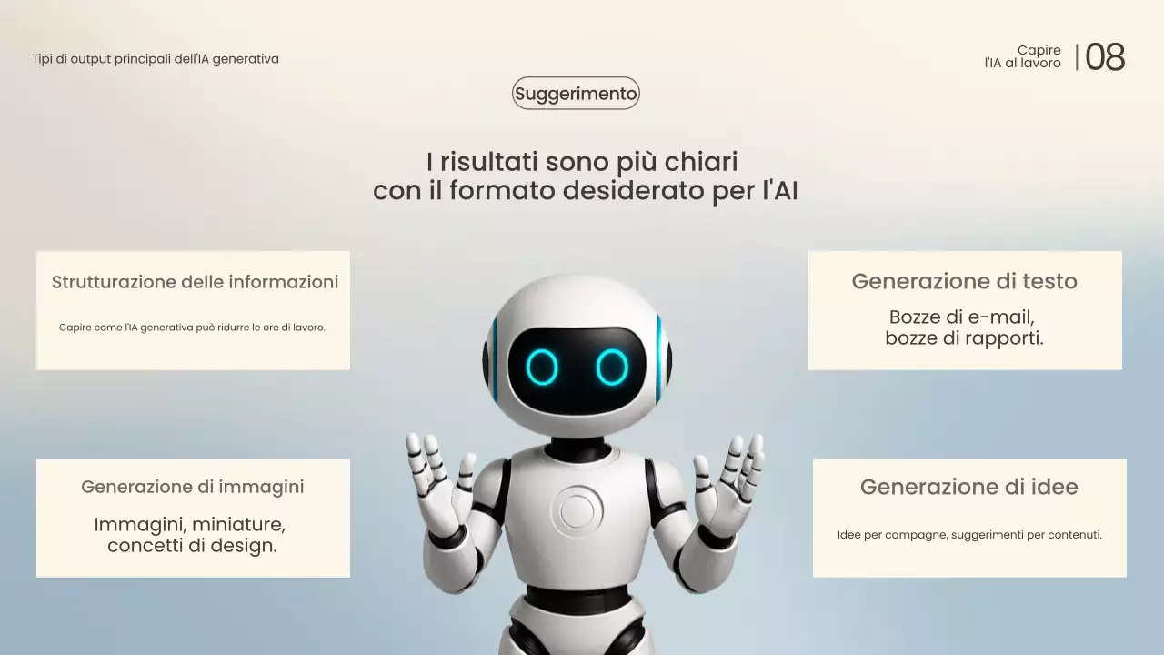 Conferenza sull'intelligenza artificiale moderna bianca