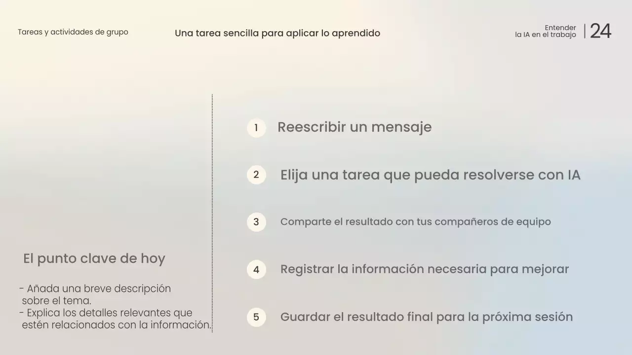 Conferencia sobre IA moderna y blanca