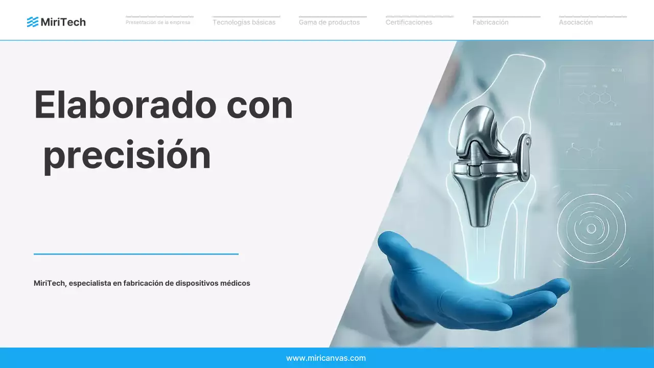 Anuncio de dispositivo médico moderno azul